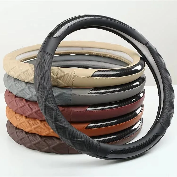 Leather Steering Wheel Cover