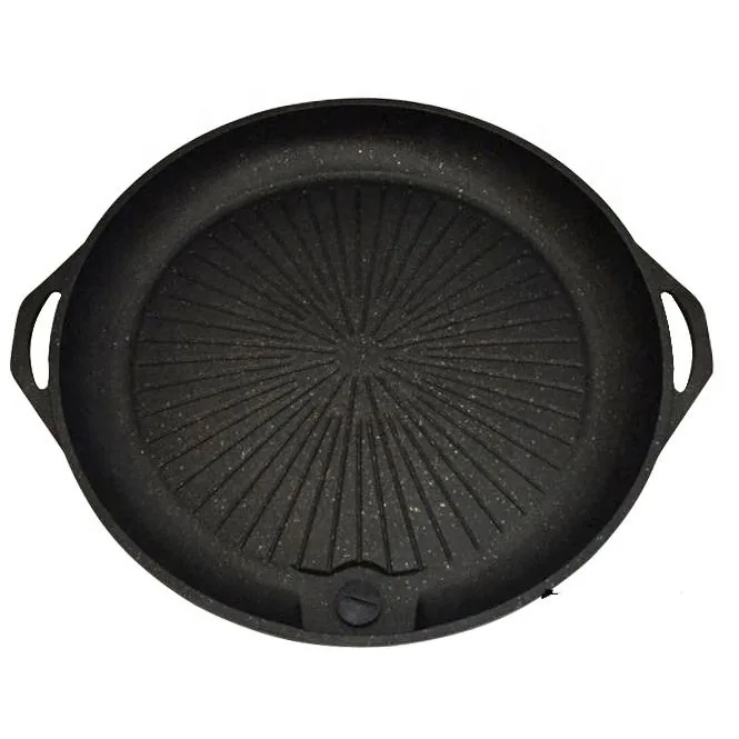 Round Cast Iron Grill Pan