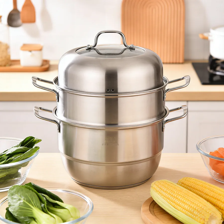 Stainless Steel 3-Tier Steamer