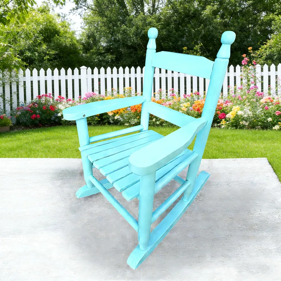 Kids Blue Rocking Chair