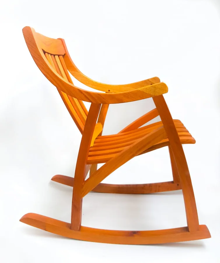 Kids Orange Rocking Chair