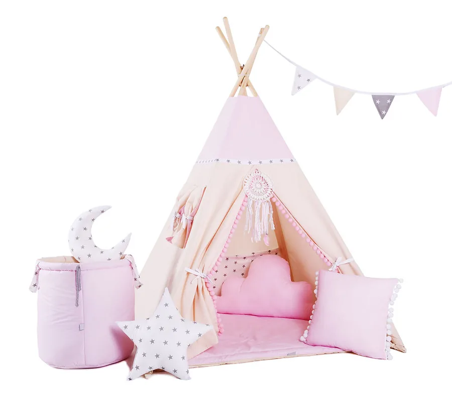 Kids Pink Teepee Tent