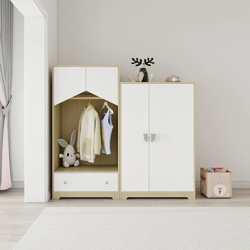 Kids Wooden Wardrobe