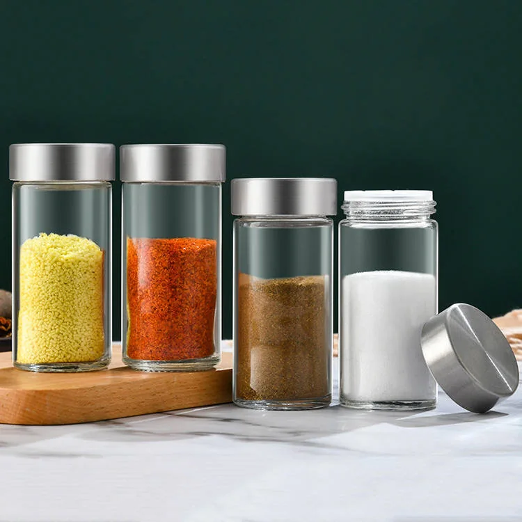 Glass Condiment Jars with Lids