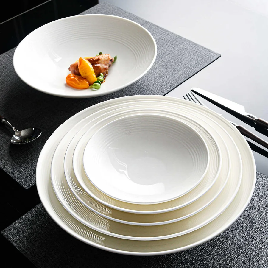 White Porcelain Dinnerware Set