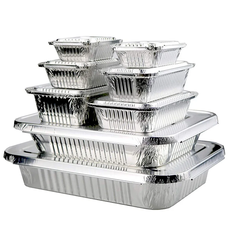 Square Aluminum Foil Food Trays