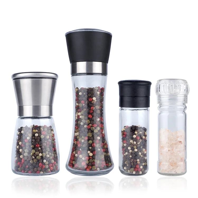 Glass Seasoning Grinder Set