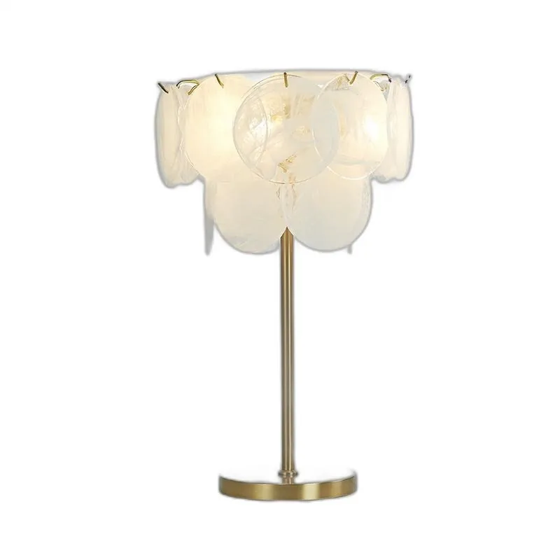 Layered Crystal Disc Desk Lamp