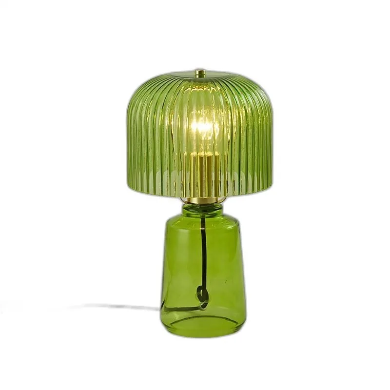 Green Glass Desk Lamp