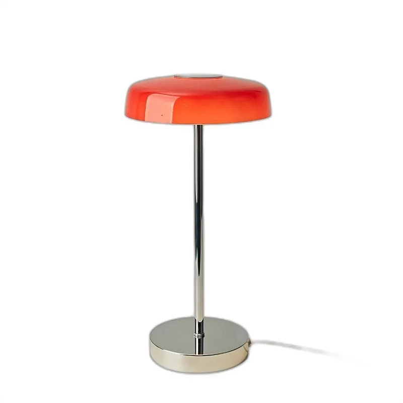 Orange Globe Desk Lamp