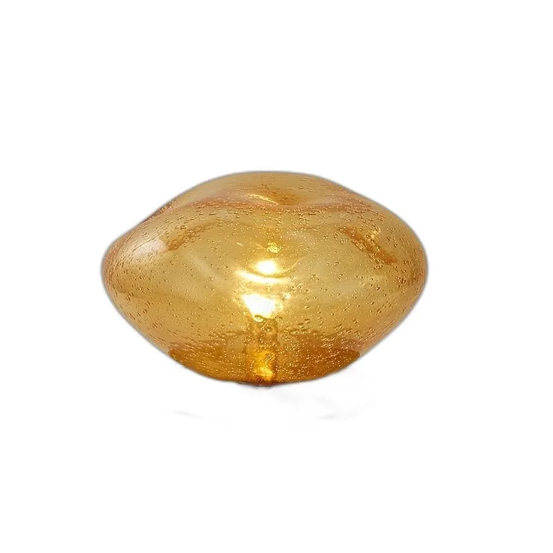 Amber Bubble Glass Desk Lamp