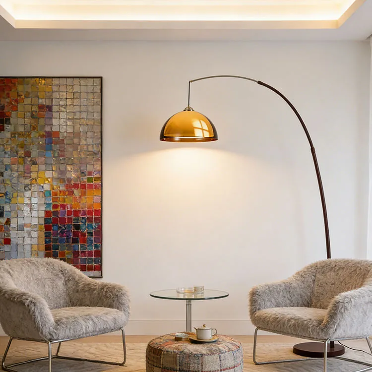Gold Arc Floor Lamp
