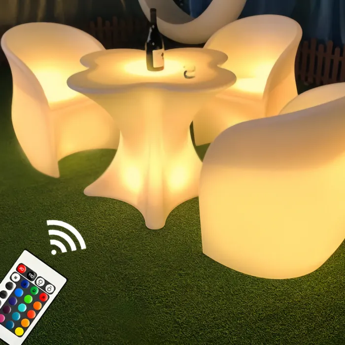 Glow Light Table and Chairs