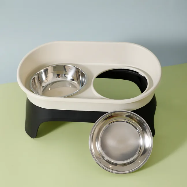 Double Bowl Pet Feeder