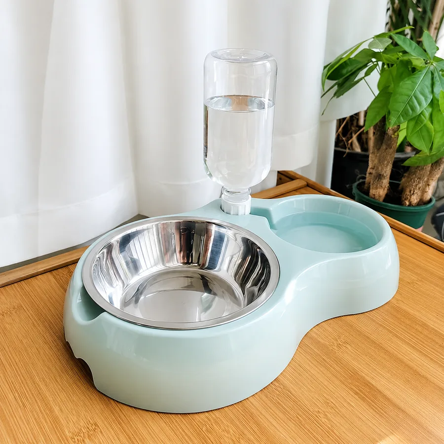 Double Bowl Water & Food Feeder