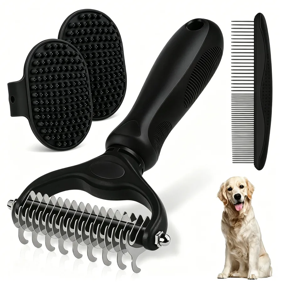 Pet Shedding Brush Set