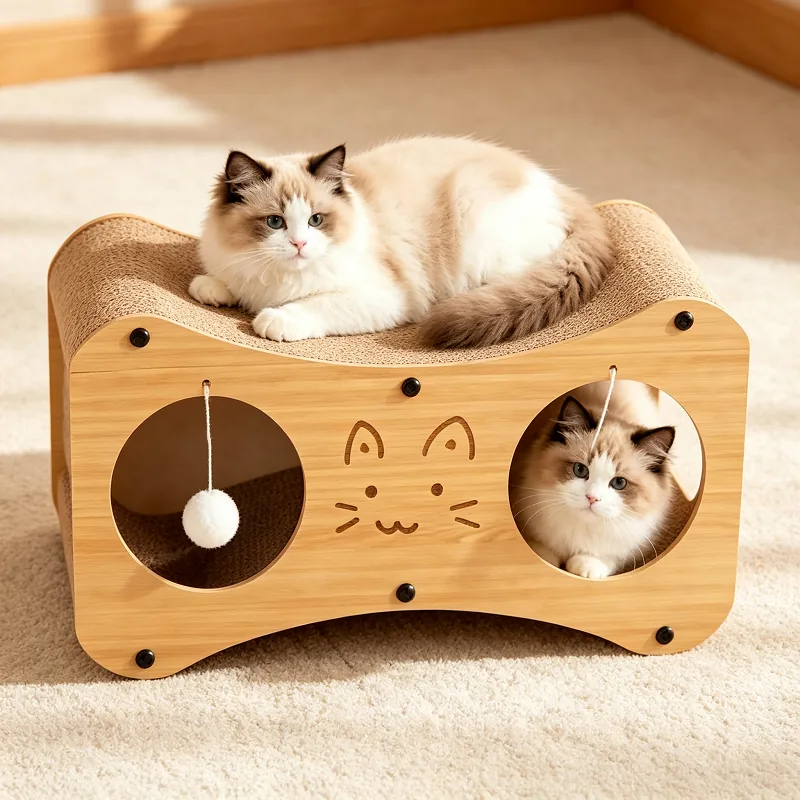 Wooden Cat Bed
