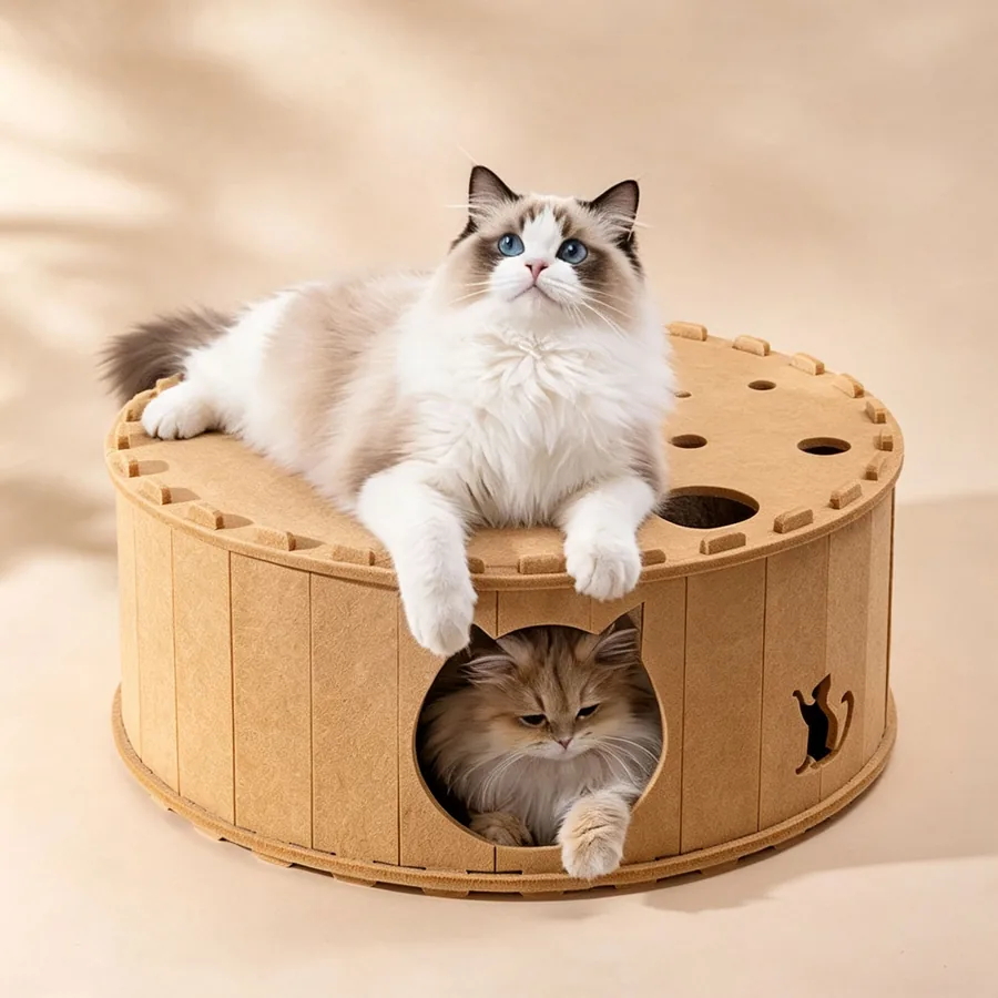 Wooden Cat House