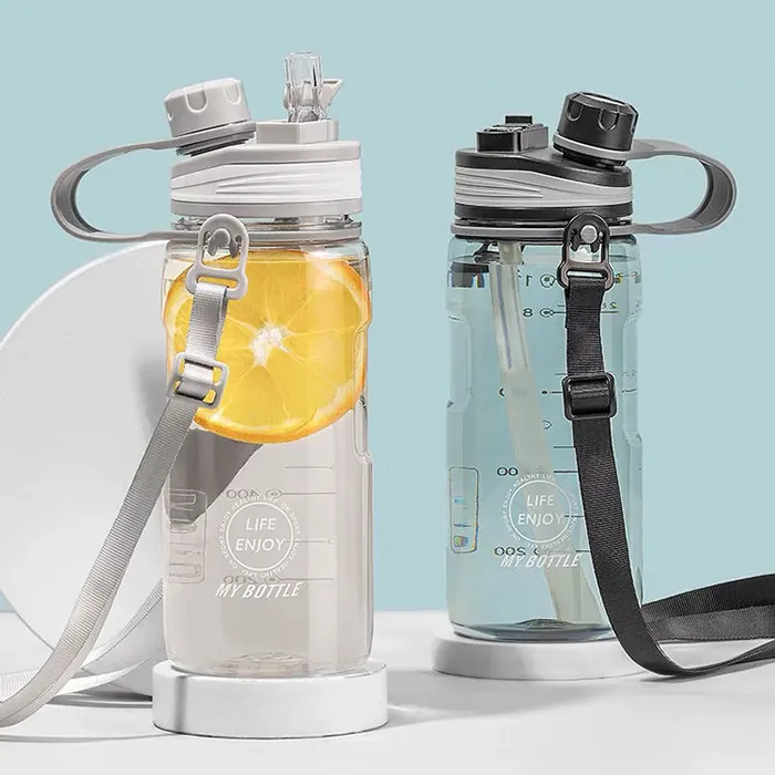 Large Water Bottle with Strap