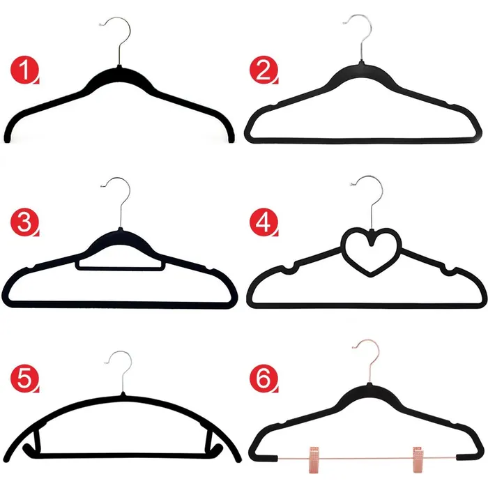 Black Plastic Hangers