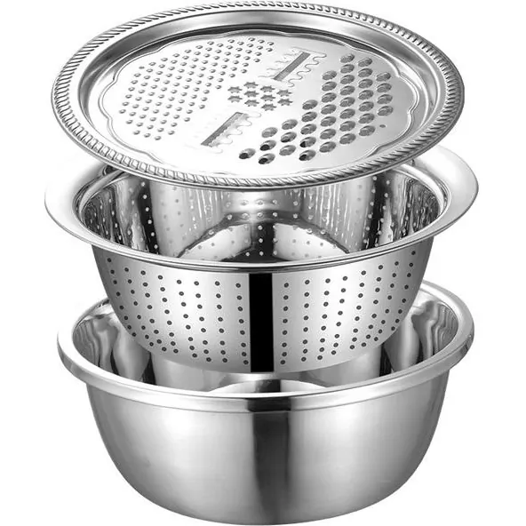 Stainless Steel Colander Set