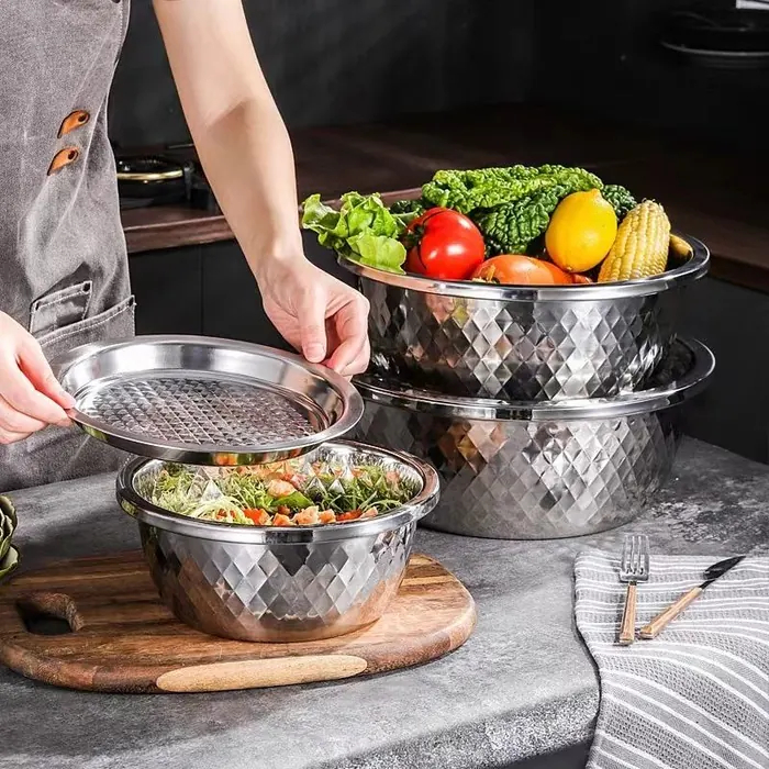 Metal Mixing Bowl Set