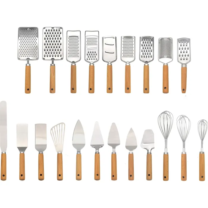 Kitchen Tools with Wooden Handles