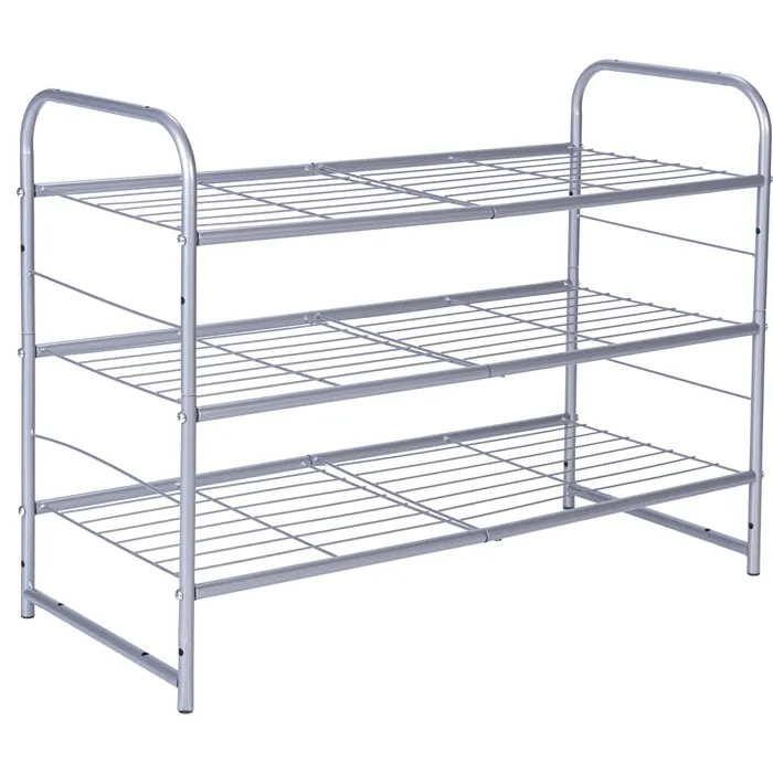 Three-Tier Metal Shelving
