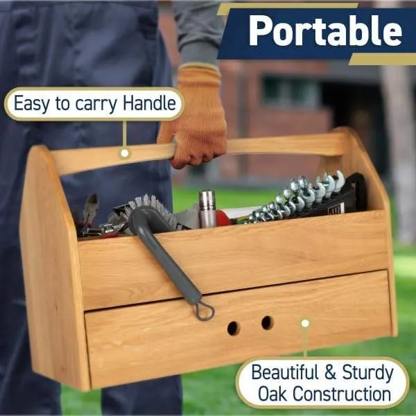 Portable Wooden Toolbox