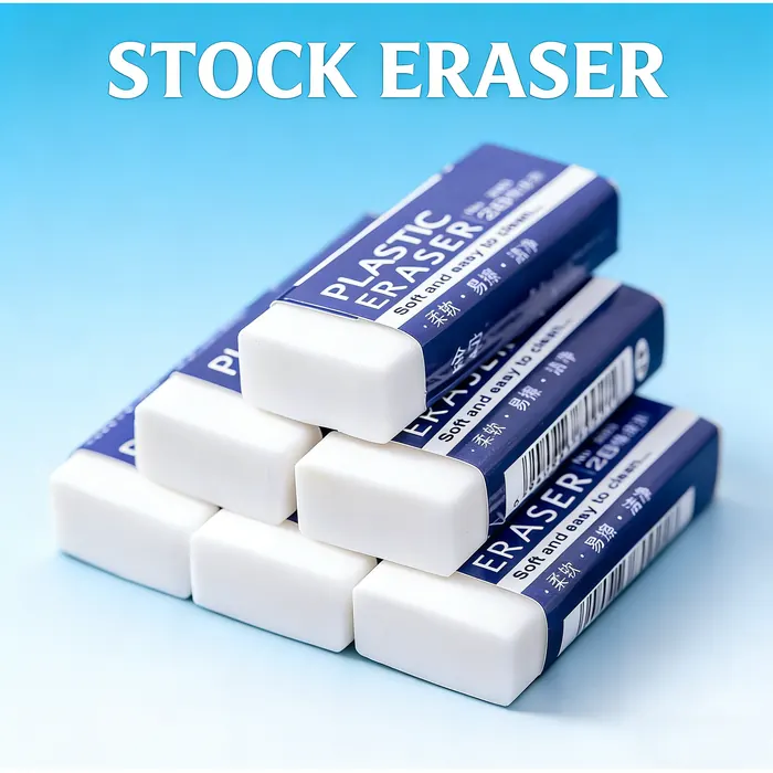 White Plastic Eraser