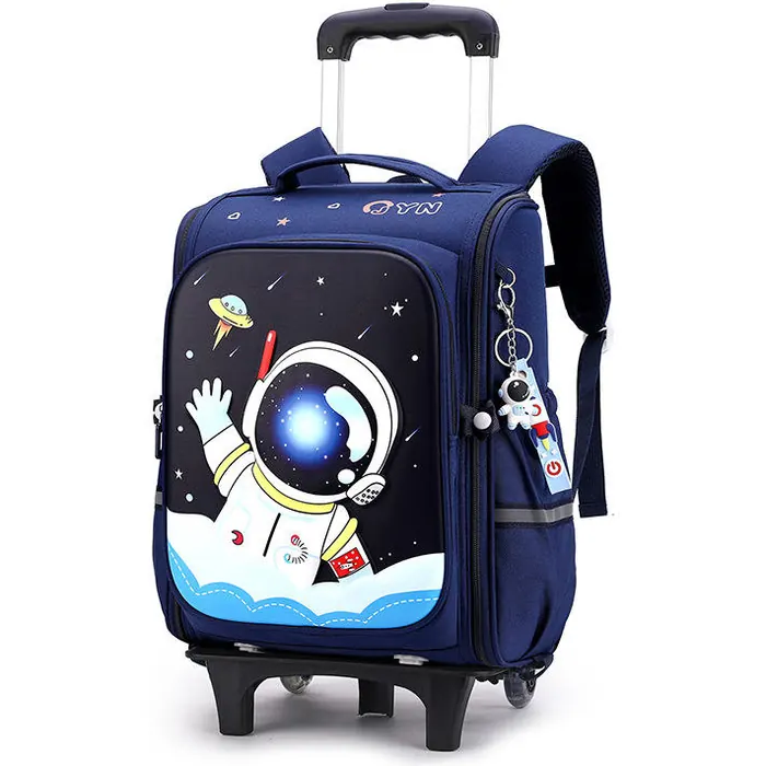 Dark Blue Astronaut Trolley Backpack