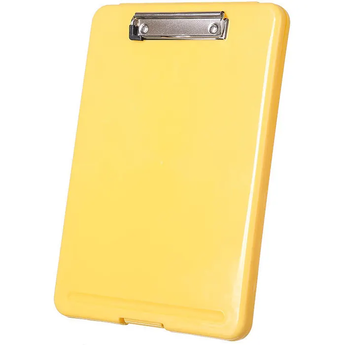 Yellow Clipboard with Clip