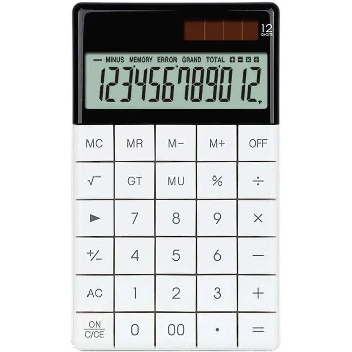 Black & White Solar Calculator
