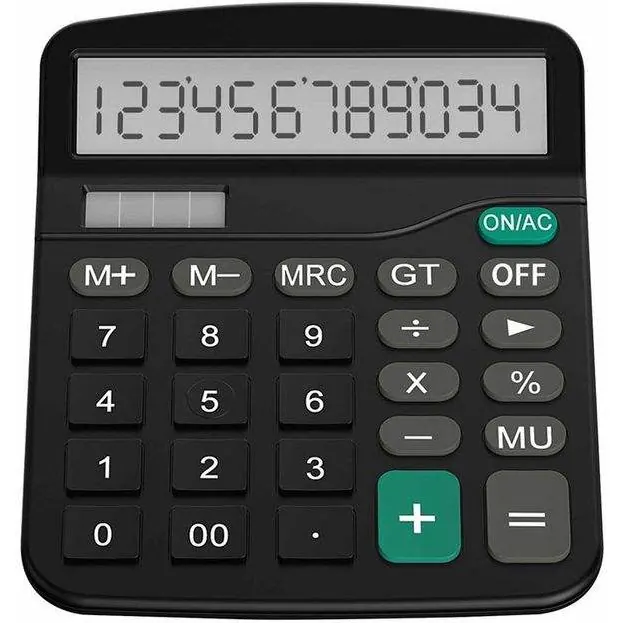 Black Desktop Calculator