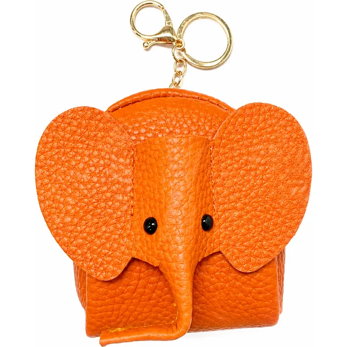 Elephant-Shaped Leather Coin Purse