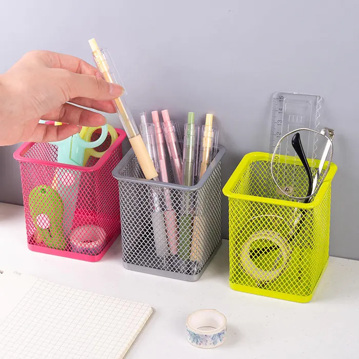 Metal Mesh Pencil Holder (3 Colors)